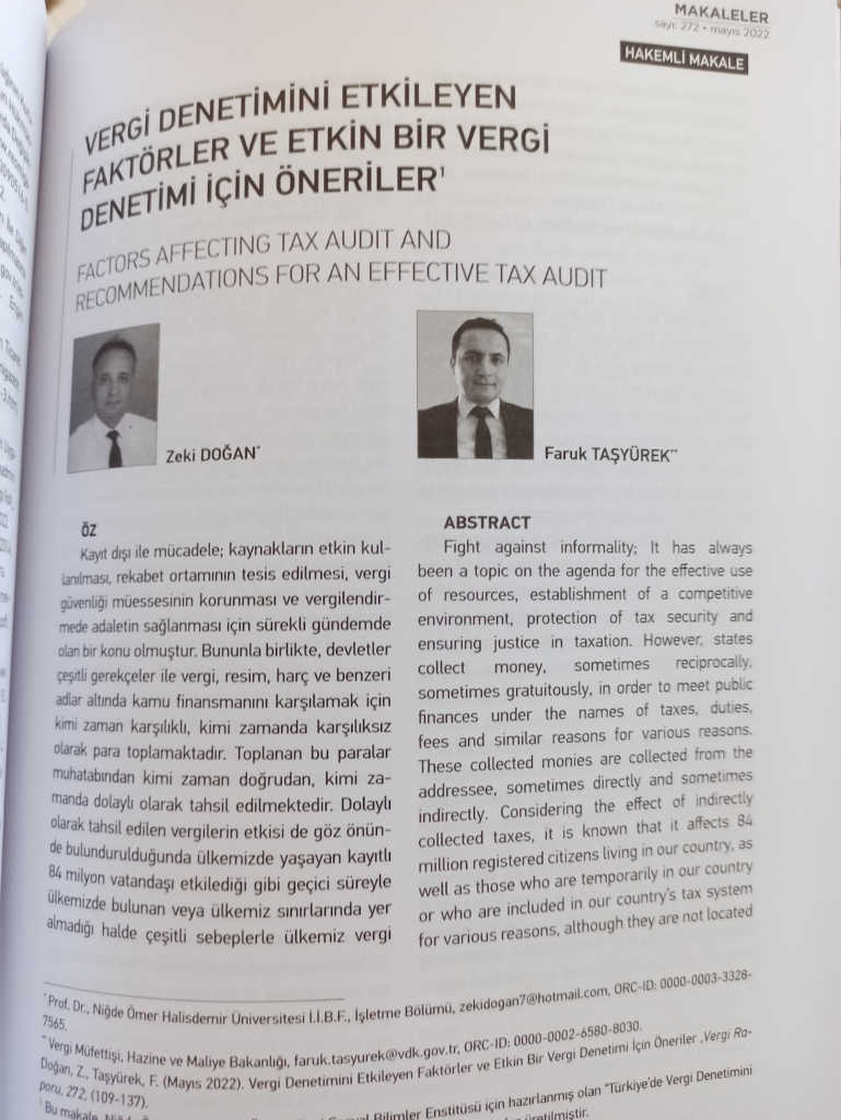 Faruk Taşyürek akademik çalışma ve yayın arşivi 4